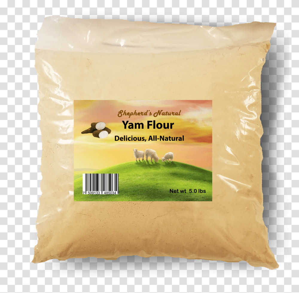 Yam Flour Elubo 5 Lb 80 Oz Bag By Shepherd's Natural Grated Parmesan, Food, Bird, Animal, Powder Transparent Png