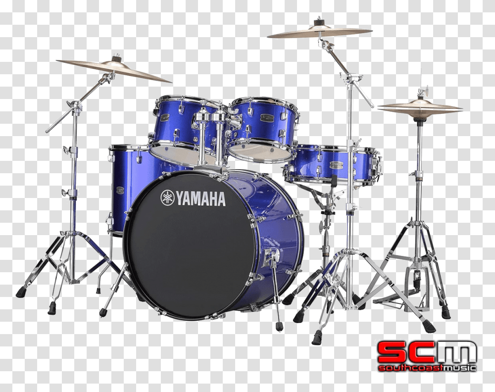 Yamaha Blue Yamaha Drum Set, Percussion, Musical Instrument Transparent Png