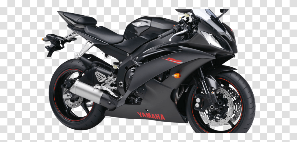 Yamaha R6 2009 Black, Motorcycle, Vehicle, Transportation, Wheel Transparent Png