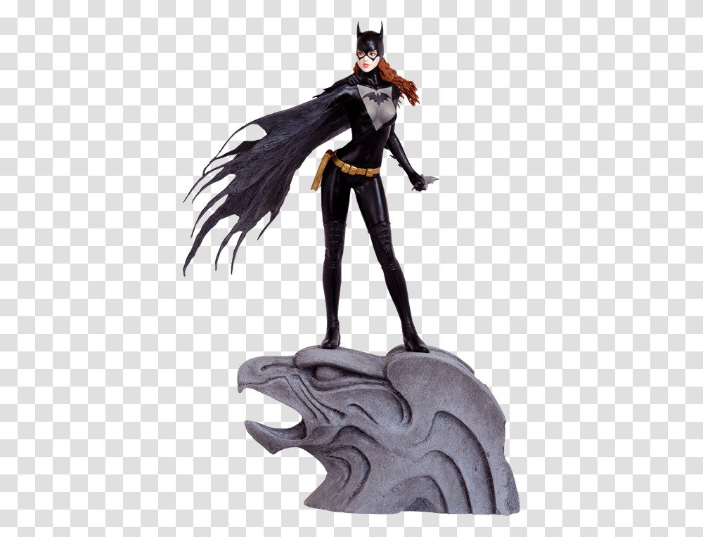 Yamato Statue Batgirl, Person, Sculpture Transparent Png