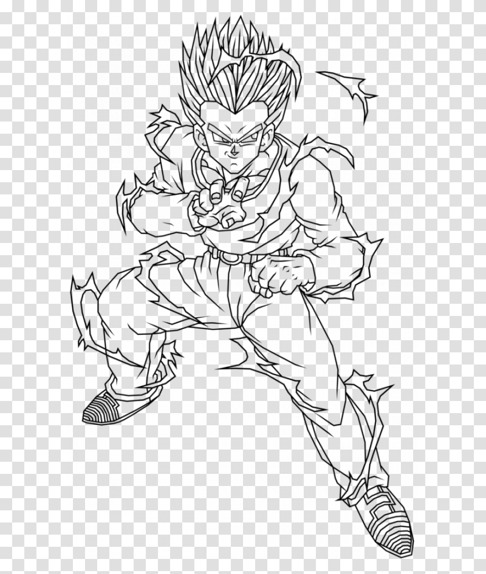 Yamcha Dragon Ball Z Coloring Pages, Gray, World Of Warcraft Transparent Png