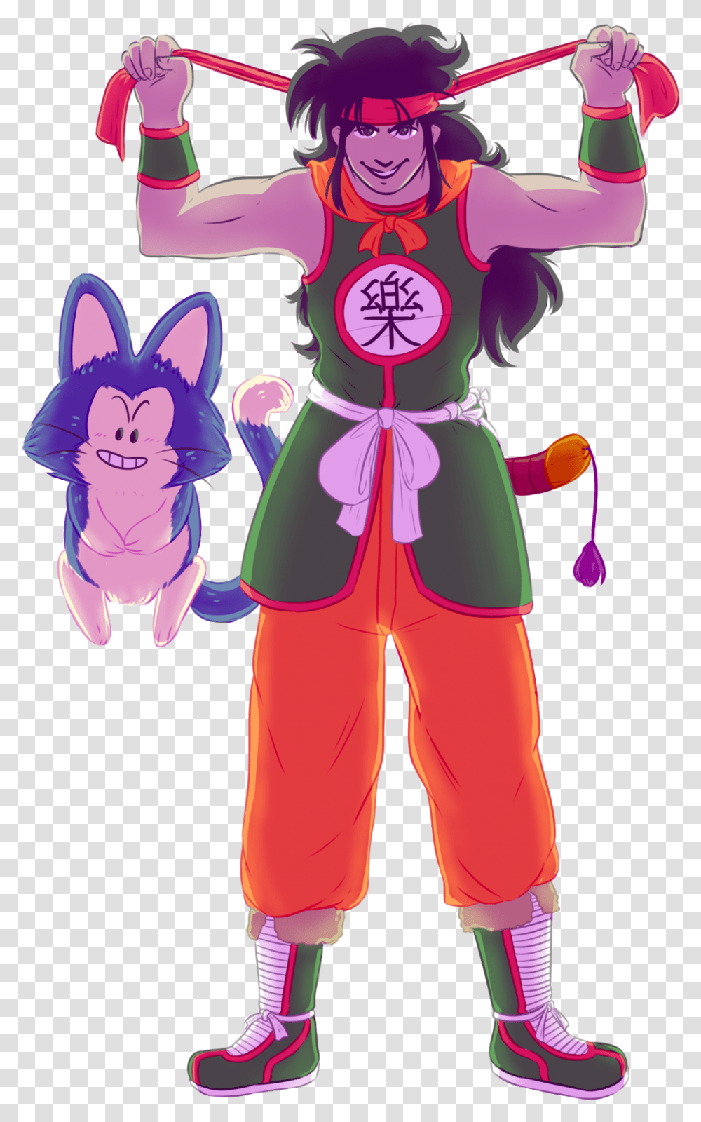 Yamcha Myfolio Cartoon, Person, Clothing, Purple, Face Transparent Png