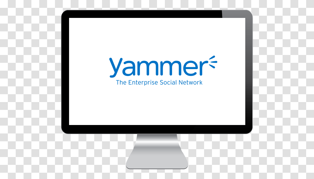 Yammer Computer Monitor, LCD Screen, Electronics, Business Card Transparent Png