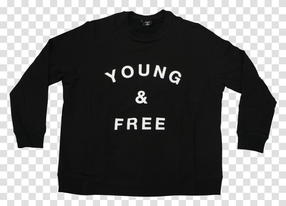 Yampf Black Sweatshirt Long Sleeved T Shirt, Apparel, T-Shirt, Sweater Transparent Png
