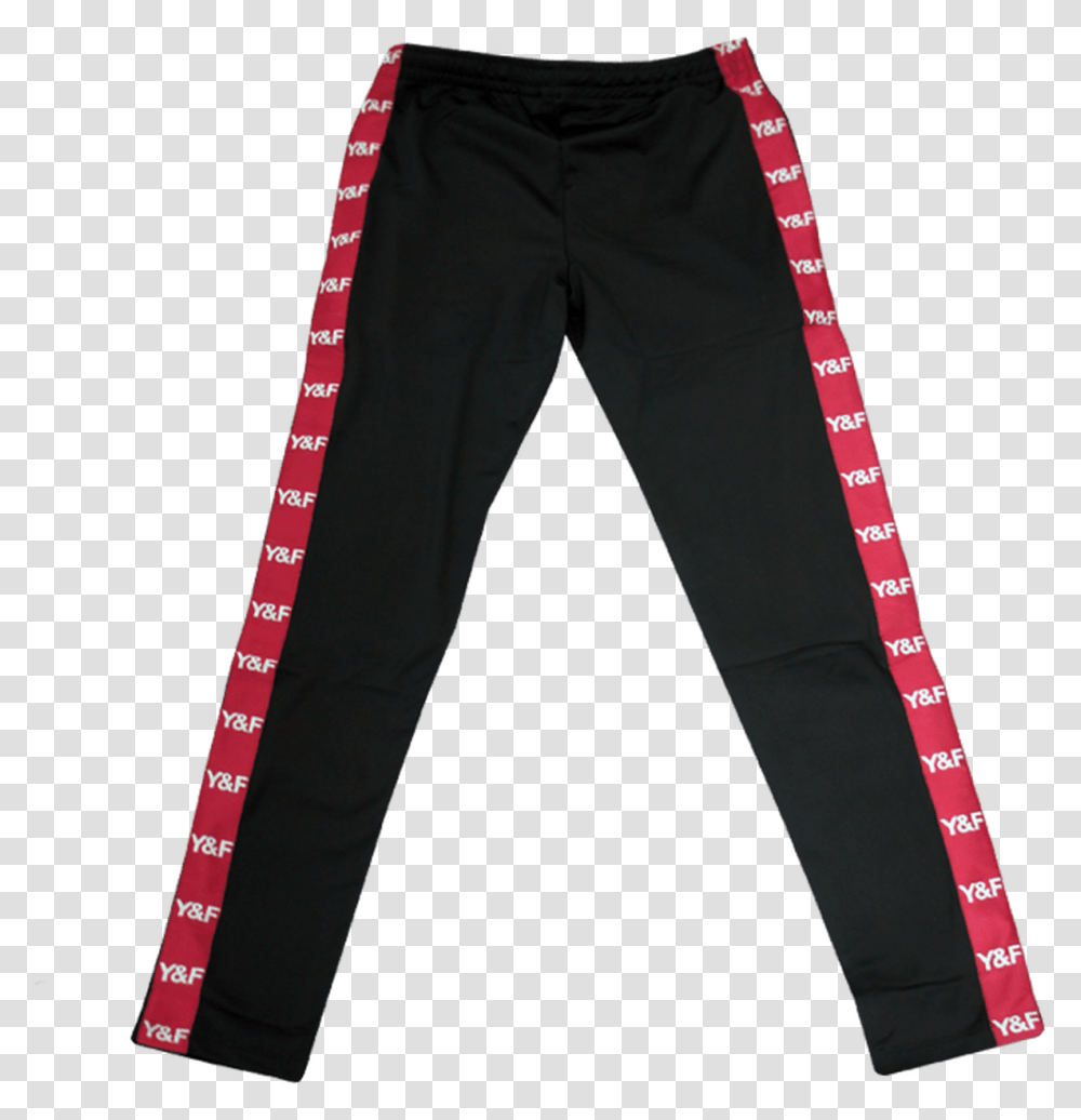 Yampf Red Stripe Track Pants Pajamas, Apparel, Jeans, Denim Transparent Png