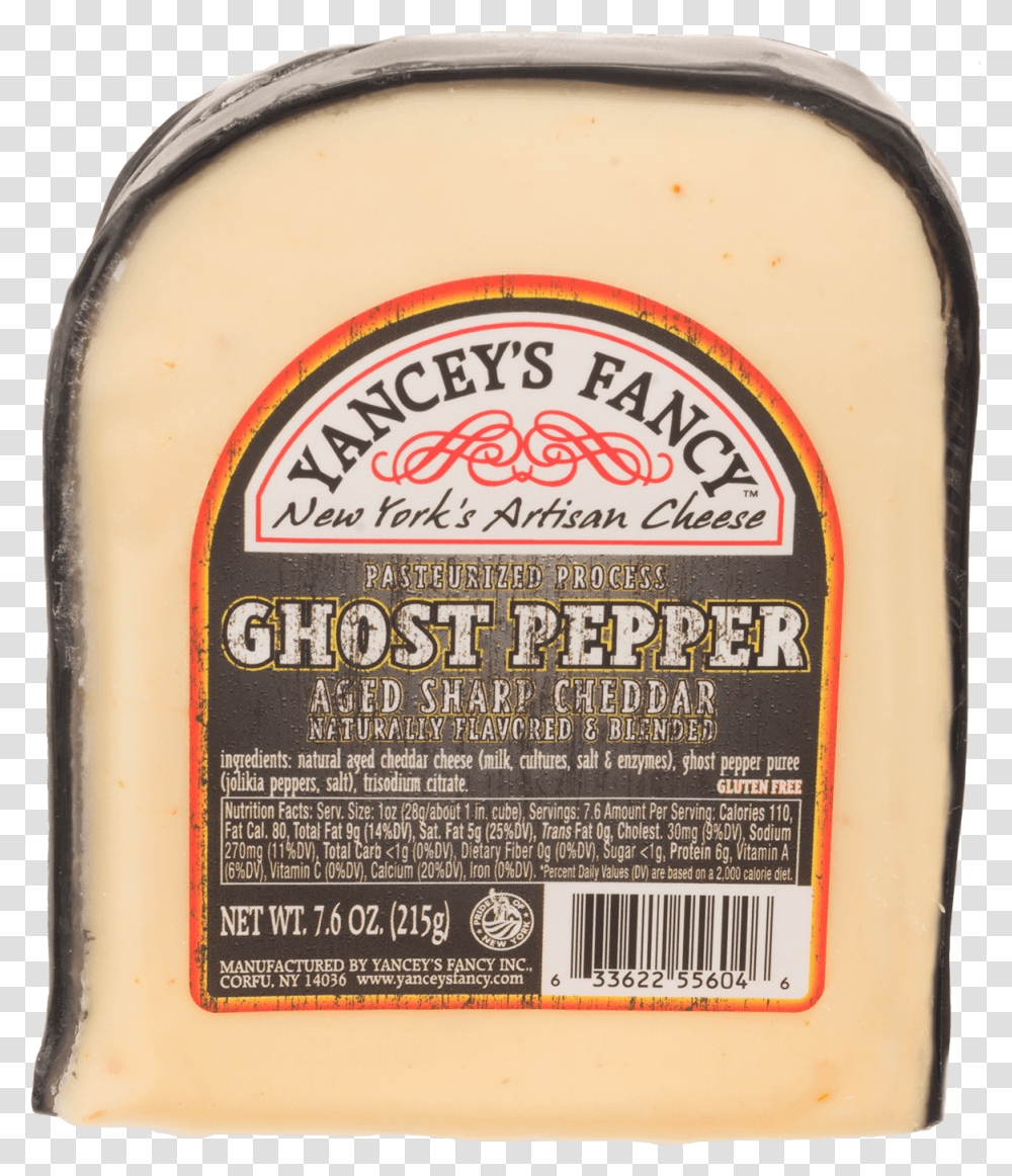 Yancey S Fancy New York Artisanal Cheese Ghost Pepper Yancey Fancy Ghost Pepper Cheese, Food, Beer, Alcohol, Beverage Transparent Png