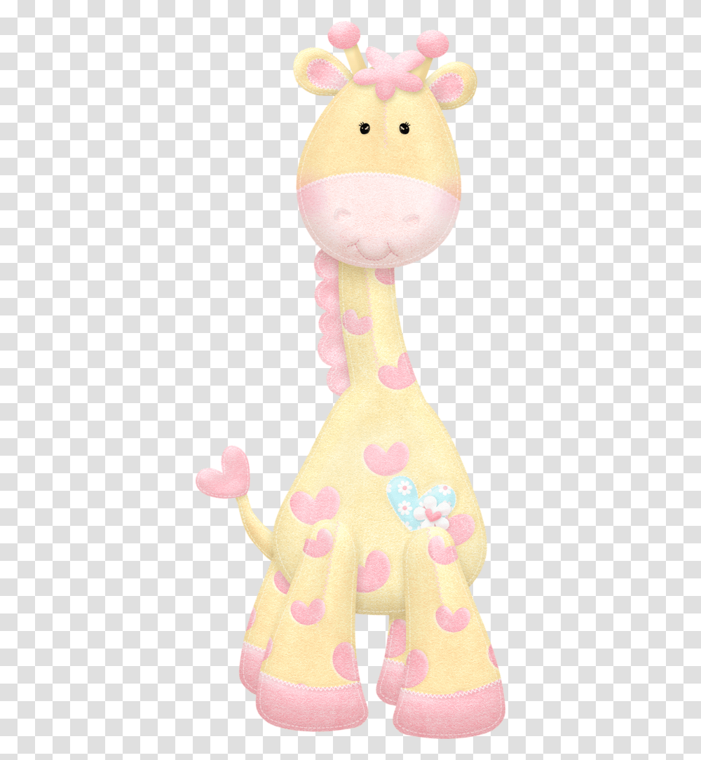 Yandeks Baby Pink Giraffe Clipart, Toy, Plush, Doll, Figurine Transparent Png