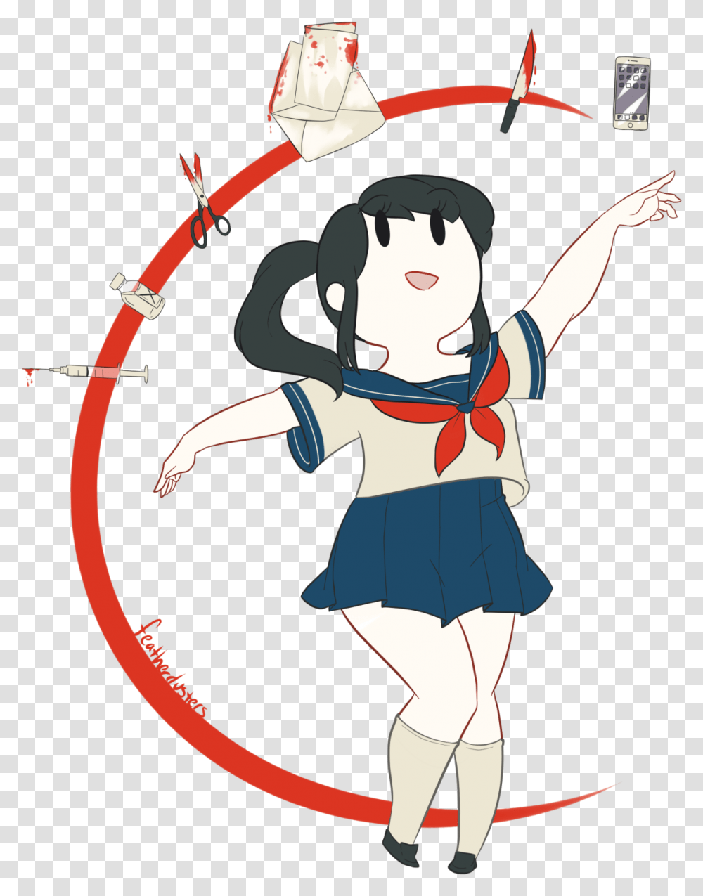 Yandere Chan Weapons, Person, Performer, Leisure Activities, Elf Transparent Png