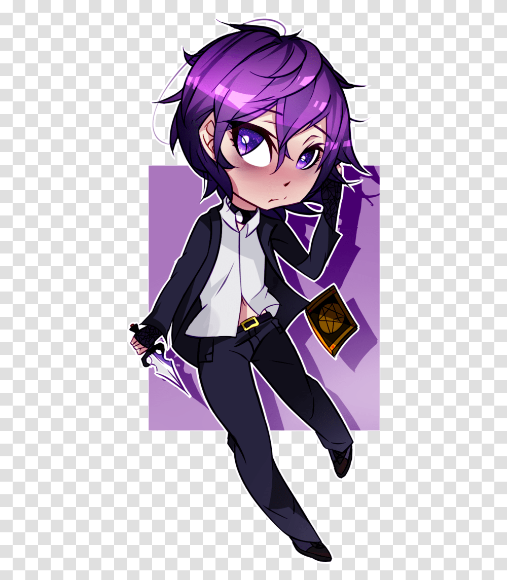 Yandere Simulator Purple Hair Characters, Manga, Comics, Book, Person Transparent Png