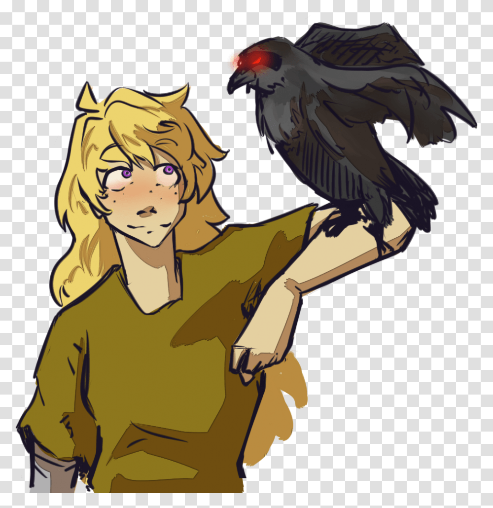 Yang Xiao Long Weiss Schnee Bird Bird Of Prey Vertebrate Raven As A Bird Rwby, Vulture, Animal, Condor, Manga Transparent Png