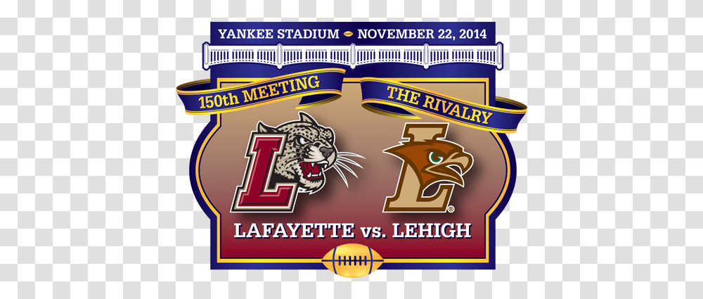 Yankee Stadium For The Rivalry Lafayette College, Text, Number, Symbol, Mammal Transparent Png