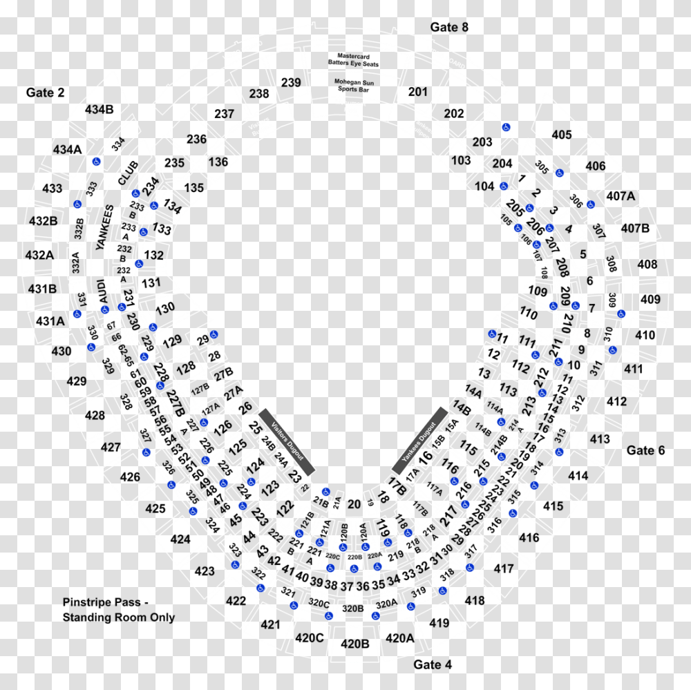 Yankee Stadium Seating Chart 2019, Spider Web, Chain, Accessories, Accessory Transparent Png