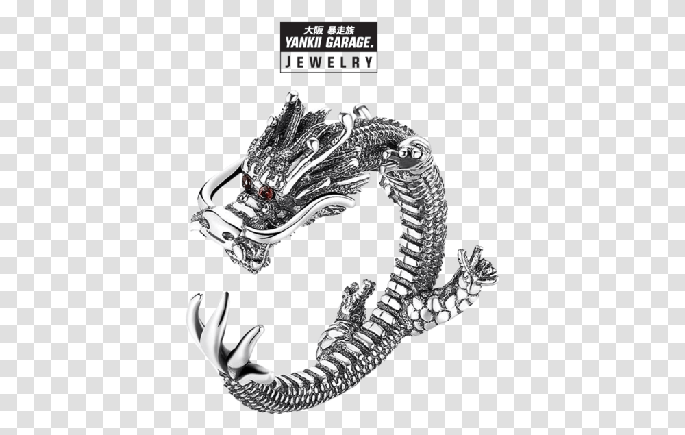 Yankii Garage Japanese Jewelry The Dragon Ring 925 Ring, Person, Human, Platinum, Claw Transparent Png