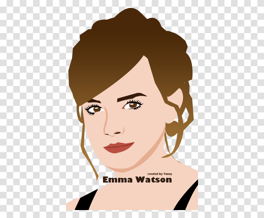 Yanny Personal Blog Drawing Emma Watson, Face, Head, Skin, Label Transparent Png
