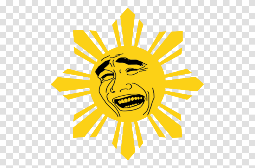 Yao Ming Black Sun Philippine Flag, Logo, Trademark, Poster Transparent Png