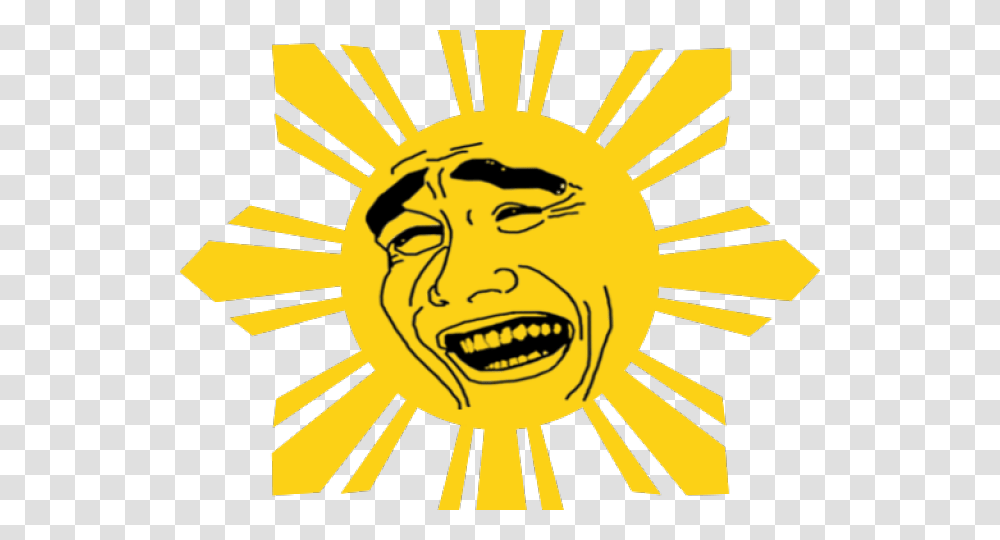 Yao Ming Face Clipart Philippine Flag Sun Clipart, Logo, Outdoors, Poster Transparent Png