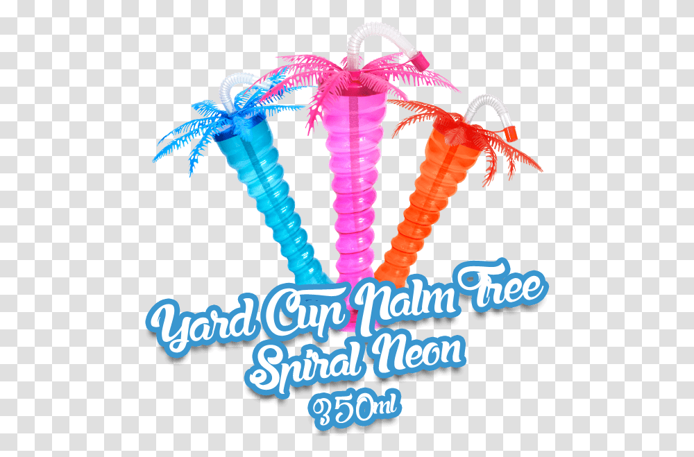 Yard Cup Palm Tree Neon Party Supply, Sea Life, Animal, Seafood, Crawdad Transparent Png