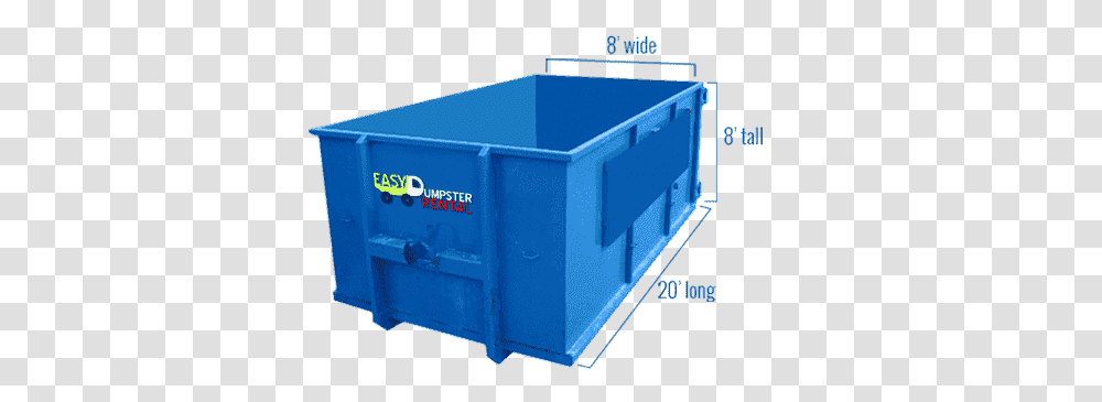 Yard Dumpster Size Dimensions And Apperance, Box, Plastic, Carton, Cardboard Transparent Png