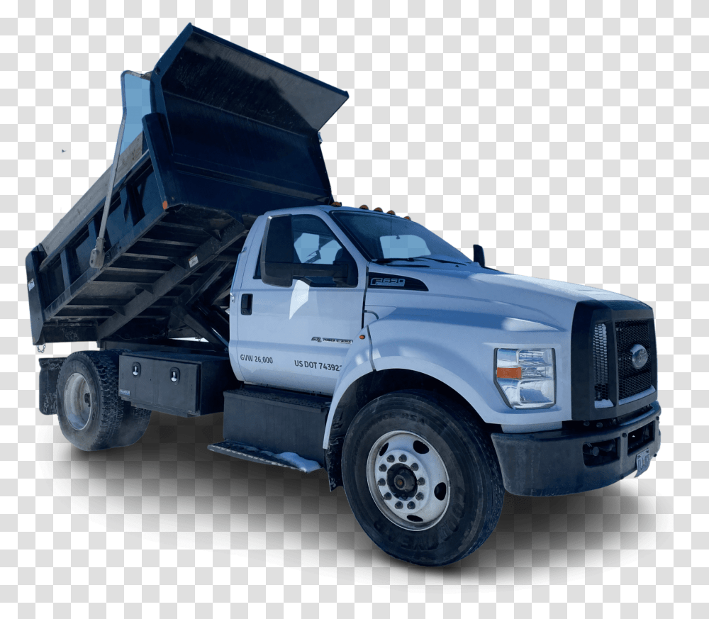 Yard F650 Dump Truck Commercial Vehicle, Transportation, Tire, Machine, Wheel Transparent Png