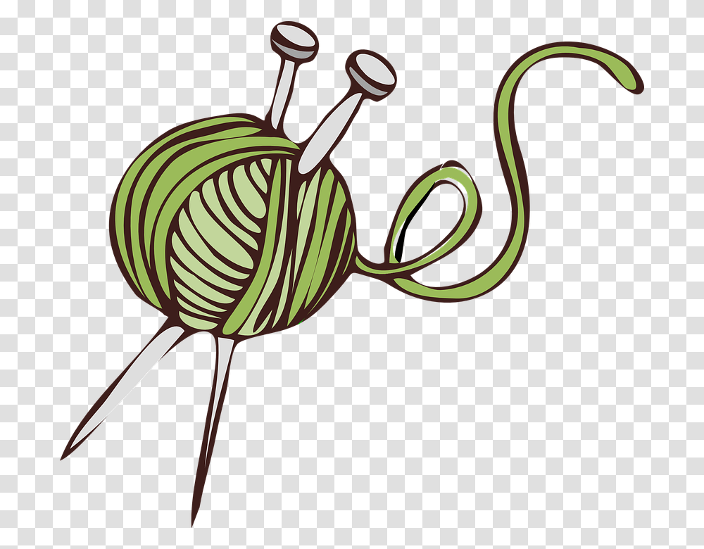 Yarn Ball Needles Wool Craft Hobby Knit String Yarn Clip Art, Rattle, Watering Can, Tin, Porcelain Transparent Png