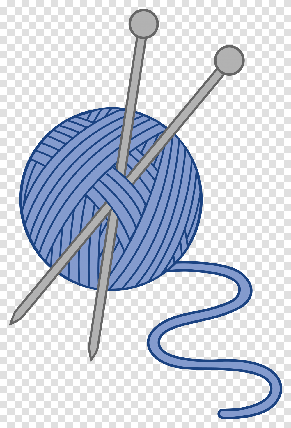 Yarn Clipart Knitting Needles Clipart, Sphere Transparent Png