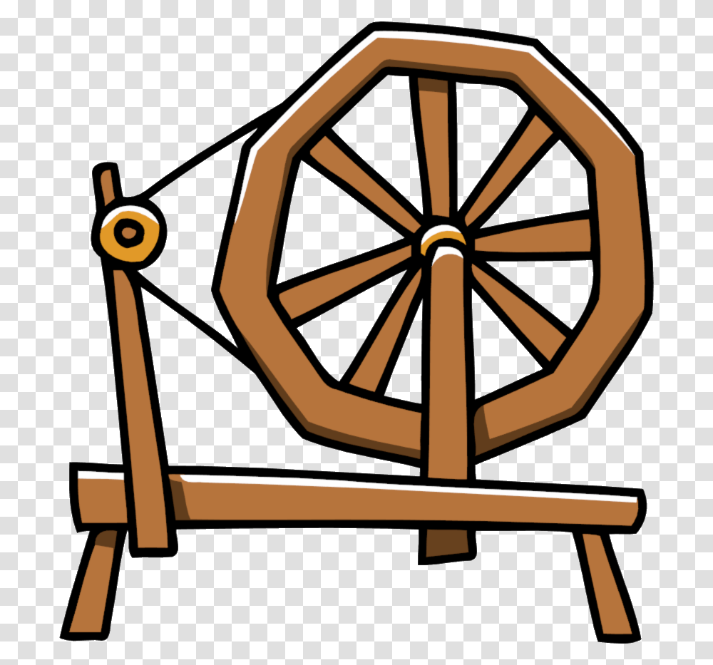 Yarn Clipart Spinning Wheel Clipart, Furniture, Machine, Spoke, Cradle Transparent Png
