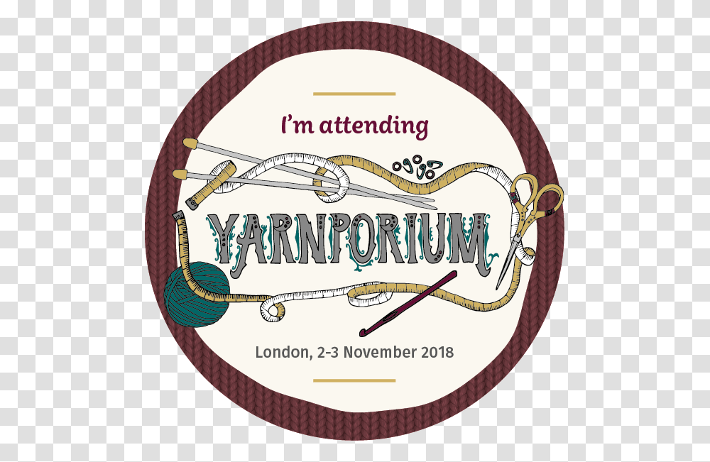 Yarnporium 2018 Badges Aw Attending, Whip, Helmet, Apparel Transparent Png