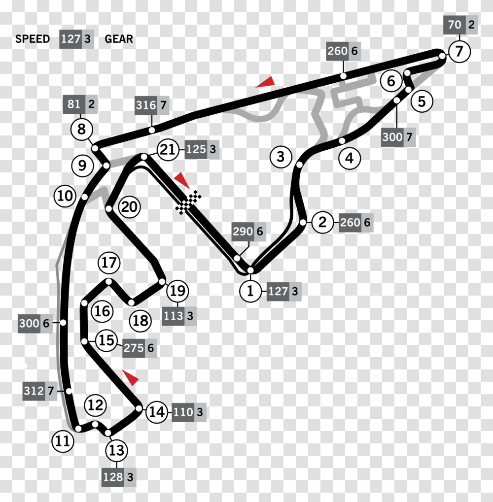 Yas Marina F1 Circuit, Plot, Diagram, Number Transparent Png