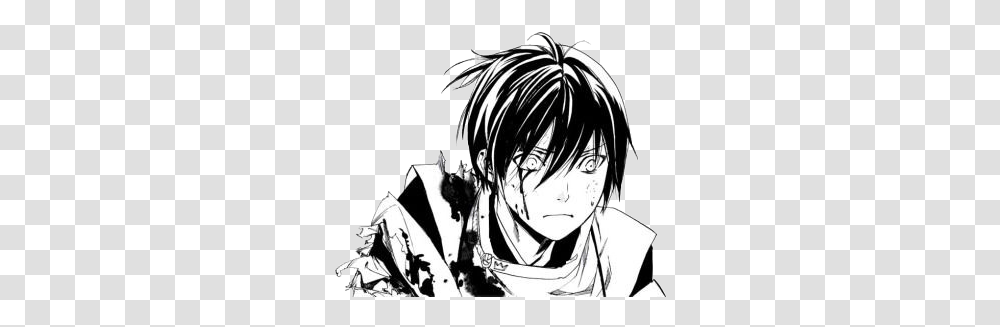 Yato Noragami Anime Goth Cyber Messy Sticker By Yato Noragami Manga Anime, Comics, Book, Person, Human Transparent Png