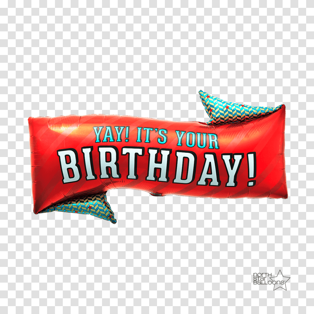 Yay Birthday Banner In Northstar Balloons, Sash Transparent Png