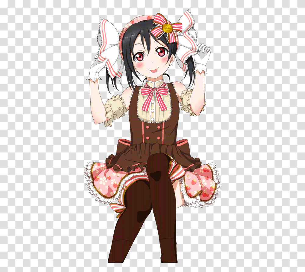 Yazawa Nico Sr Nico Love Live Candy Maid, Clothing, Person, Toy, Art Transparent Png