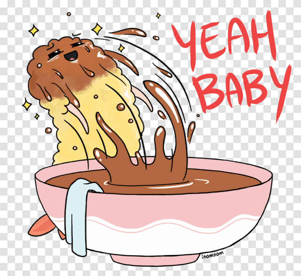Yeah Baby Tempura Unisex Hoodie Cartoon, Bowl, Birthday Cake, Food, Washing Transparent Png