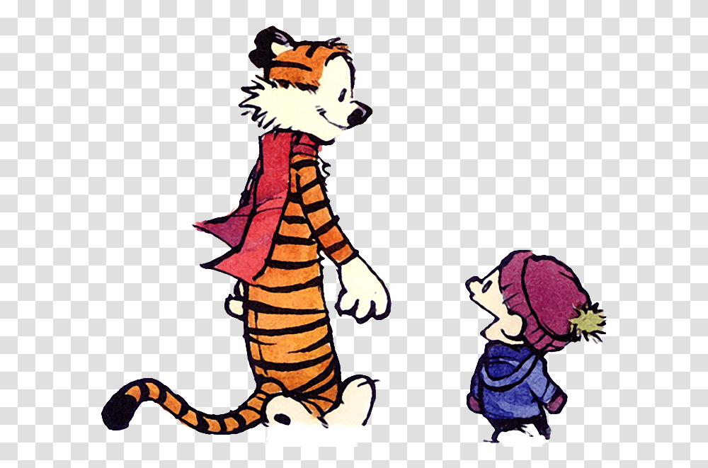 Yeah Calvin And Hobbes, Person, Animal, Drawing Transparent Png