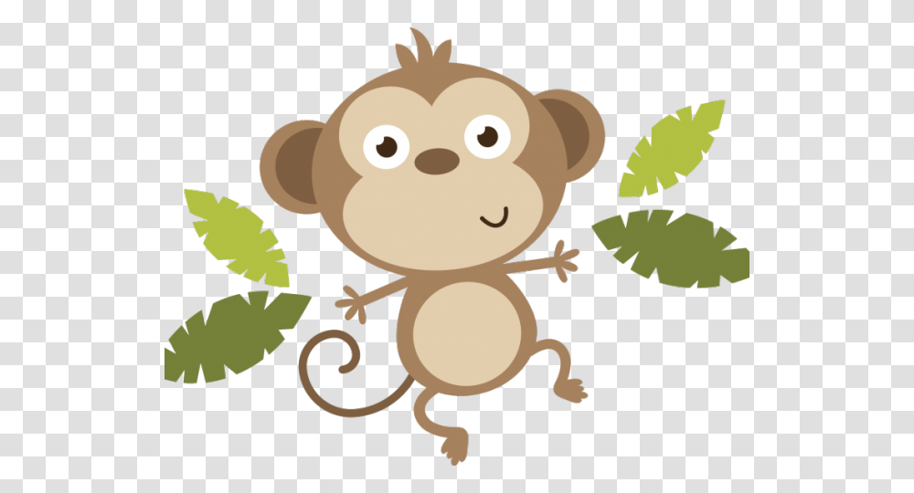 Year Of The Monkey Clipart Animated Monkey Svg, Leaf, Plant, Cupid, Tree Transparent Png