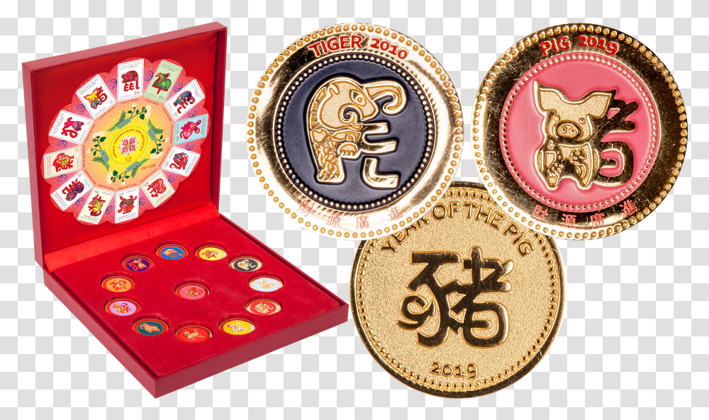 Year Of The Pig Medallion Collection Transparent Png