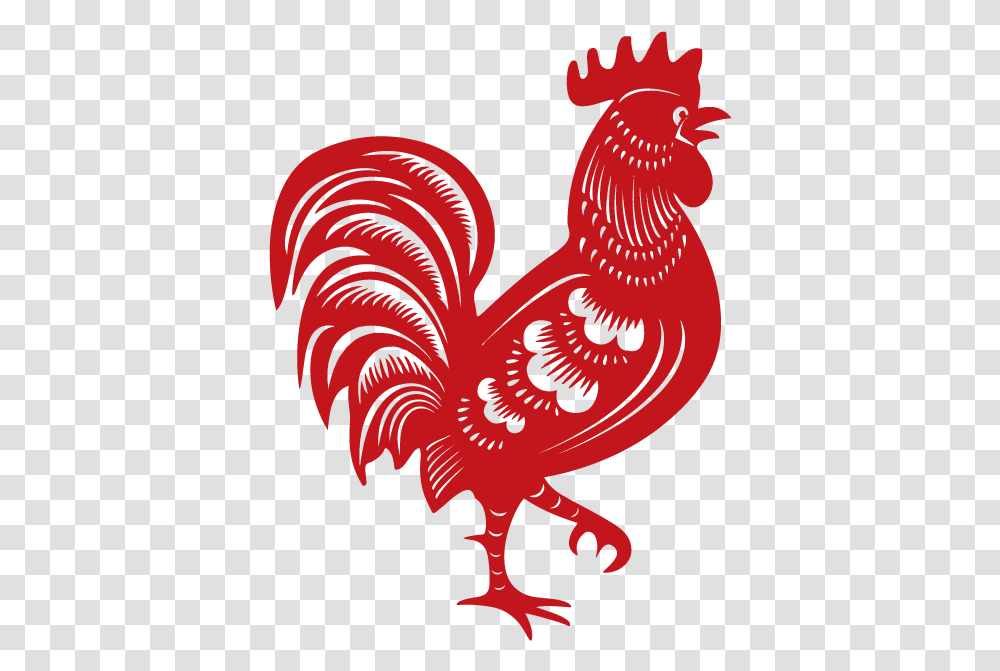 Year Of The Rooster 3 Image Chinese New Year Rooster, Poultry, Fowl, Bird, Animal Transparent Png