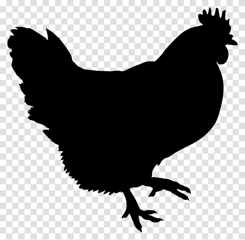 Year Of The Rooster Clipart Chicken Clip Art Black, Gray, World Of Warcraft Transparent Png