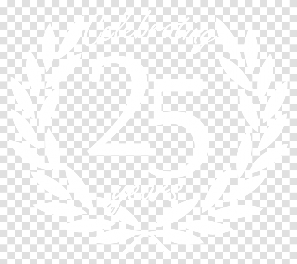 Year Seal Only 25 Years Of Celebration, White, Texture, White Board Transparent Png