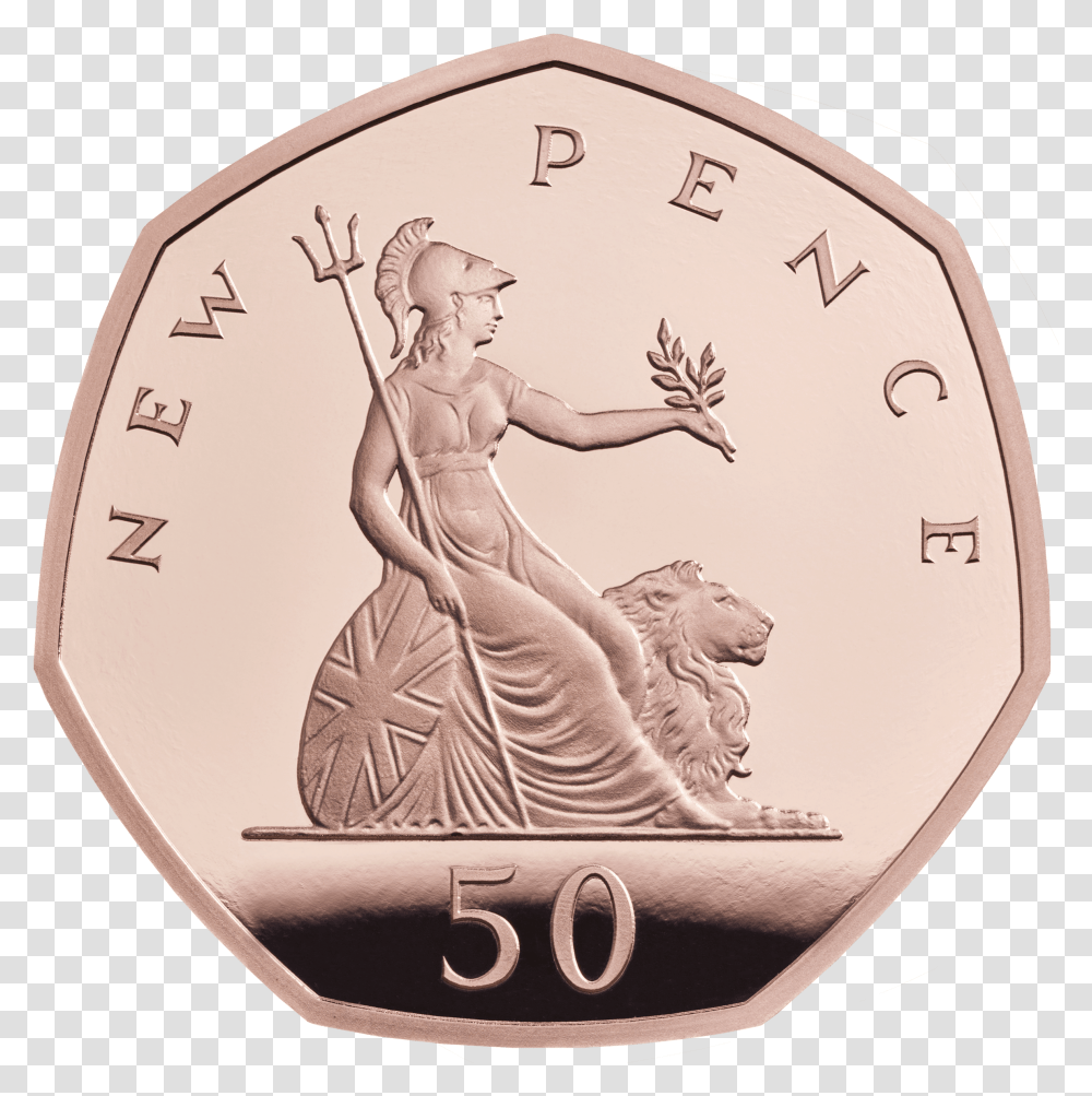 Years 50p Coin, Money, Person, Human, Dime Transparent Png