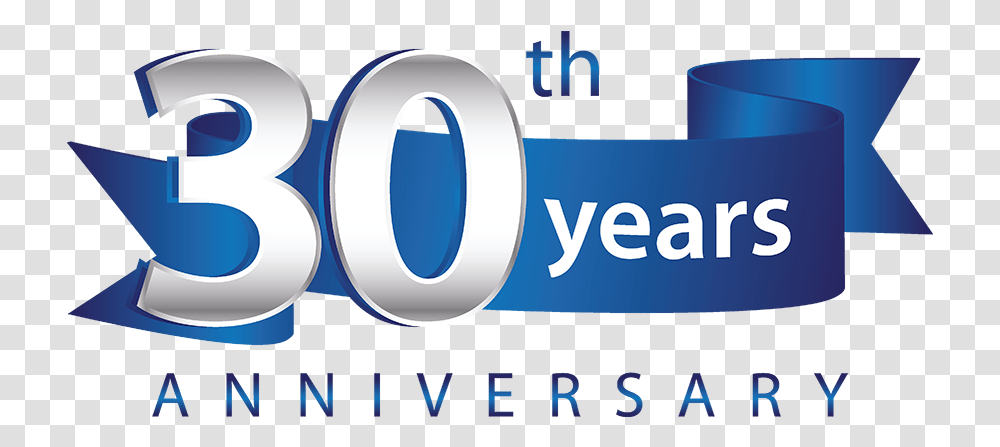 Years Anniversary Logo Blue Ribbon 1 Bare International 30 Years Anniversary Logo, Number, Symbol, Text, Alphabet Transparent Png