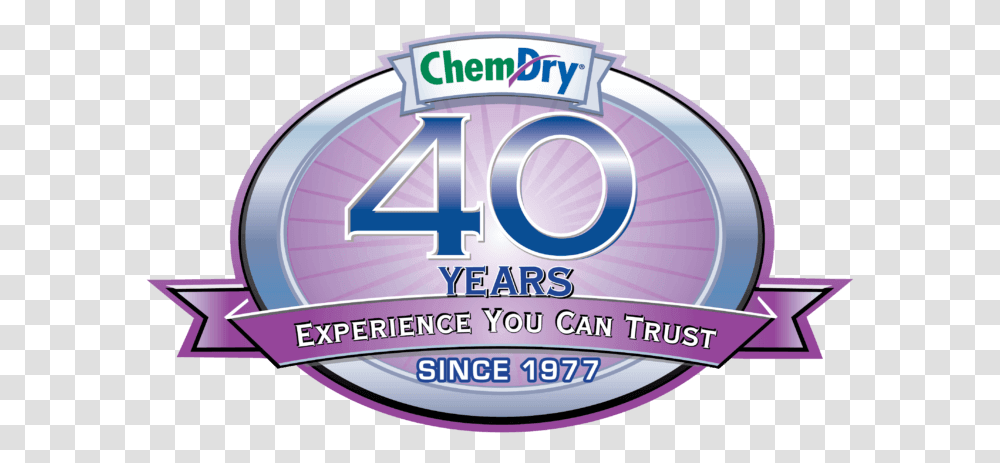 Years Of Experience You Can Trust Badge Chem Dry, Purple, Word, Dvd, Disk Transparent Png
