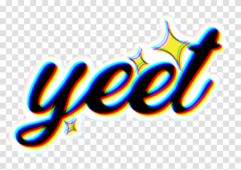 Yeet Sticker Yeet, Text, Logo, Symbol, Trademark Transparent Png