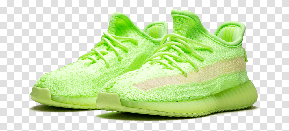Yeezy Boost 350 V2 Glow, Shoe, Footwear, Apparel Transparent Png