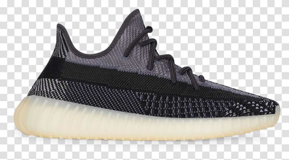 Yeezy Boost 350 V2 Sneakers Black Carbon Yeezy, Shoe, Footwear, Clothing, Apparel Transparent Png
