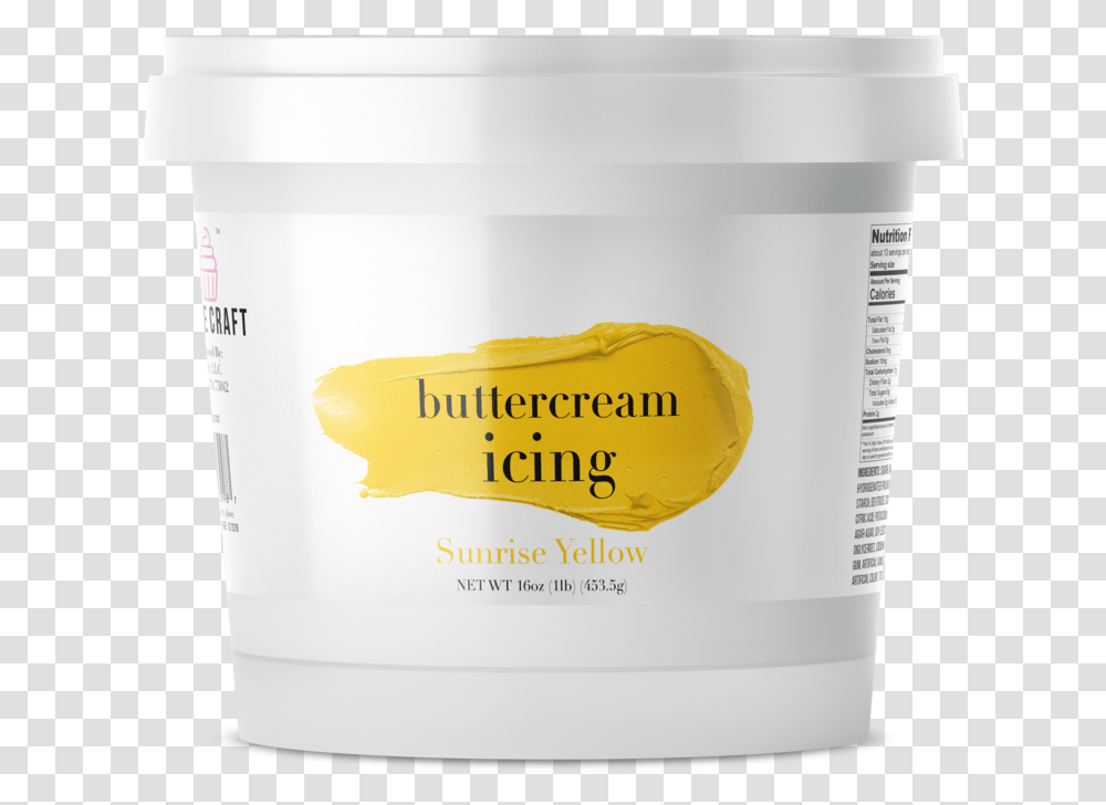 Yellow 16oz Buttercream, Bucket, Paint Container Transparent Png