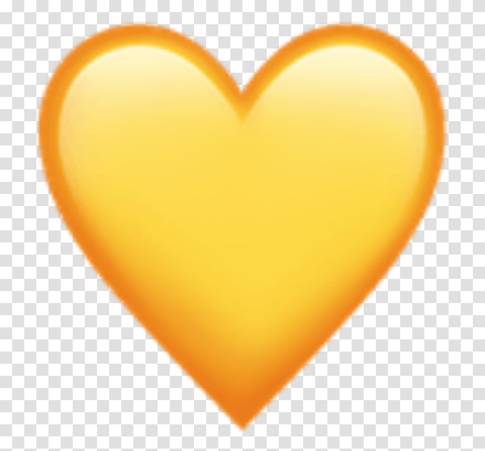 Yellow Aesthetic Tumblr Cute Sun Heart Hearts Yellow Heart Ios Emoji, Balloon, Plectrum, Sweets Transparent Png