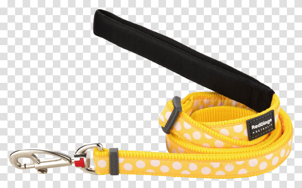 Yellow Amp White Dots Dog Leash Yellow Dog Lead, Accessories, Accessory, Belt, Strap Transparent Png