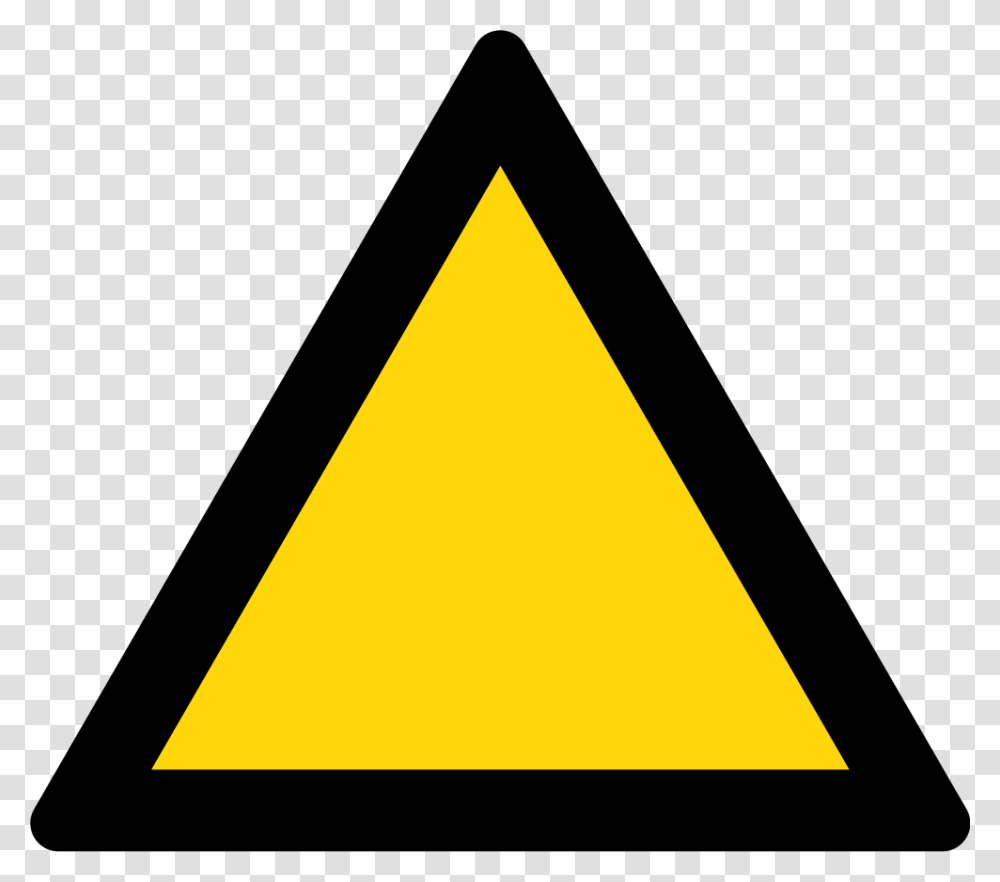 Yellow And Black Triangle Transparent Png