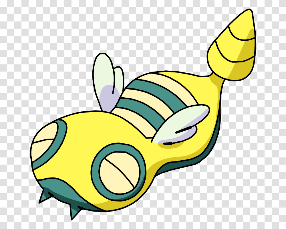 Yellow And Blue Fish Pokemon, Rattle Transparent Png