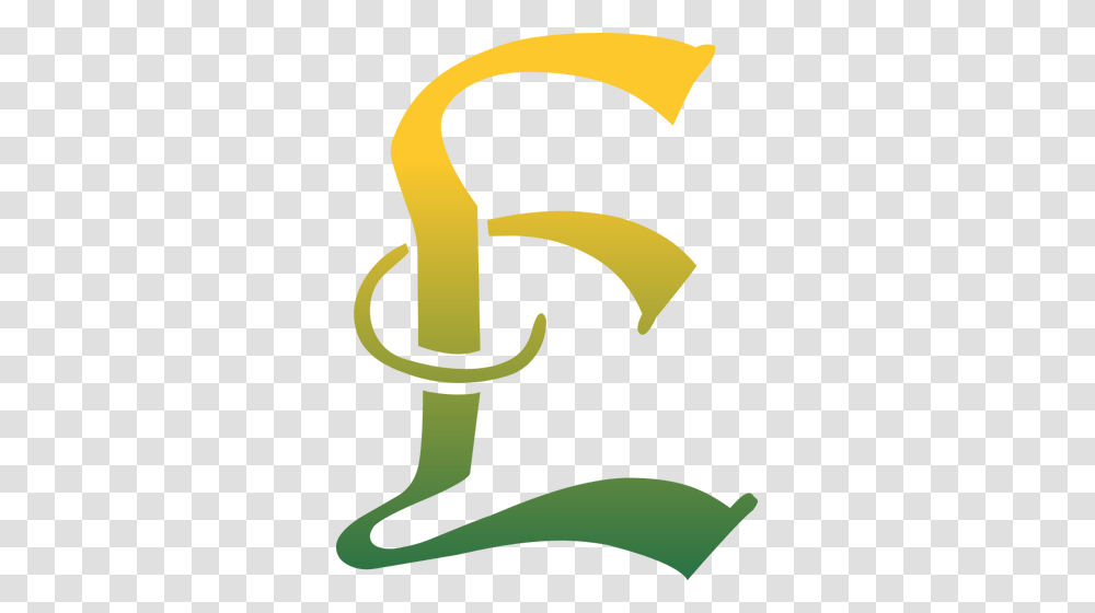 Yellow And Green Letter, Hook, Anchor, Logo Transparent Png